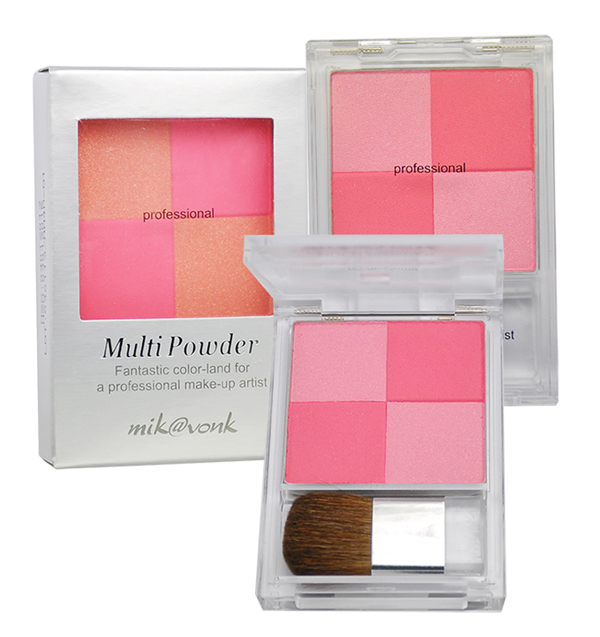Phấn má hồng 4 ô Mik@vonk Multi powder Phấn má hồng 4 ô Mik@vonk Multi powder